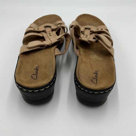 Clarks Lexi Jasmine Sandals Adjustable Straps Tan Women Size 10M - Picture 4 of 5